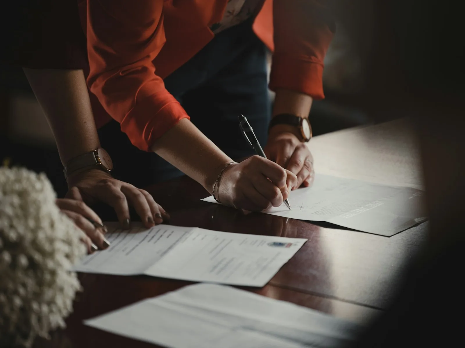 Contract signing and supplier agreement review for chemical sourcing