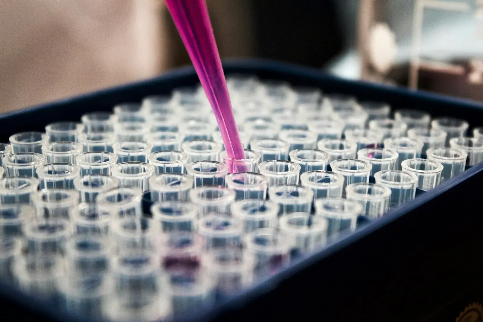 Chemistry laboratory running scale-up synthesis for a preclinical biotech program