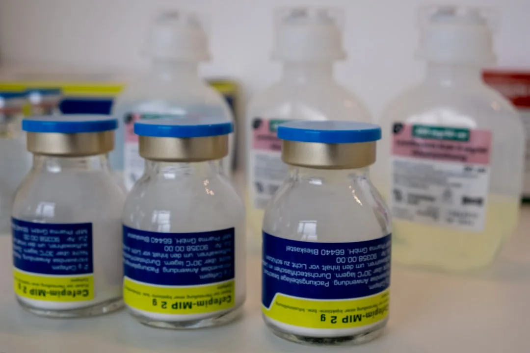Vials of clinical drug substance prepared for an IND submission
