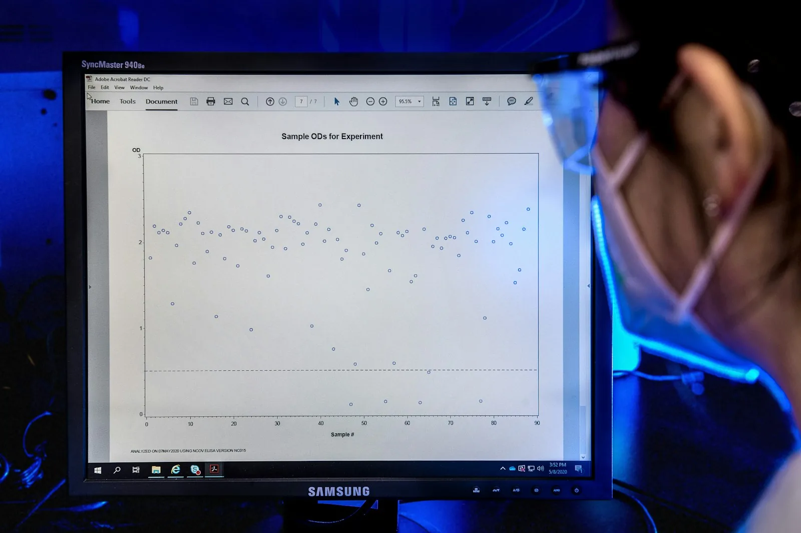 ICP spectrometer performing elemental analysis of pharmaceutical samples